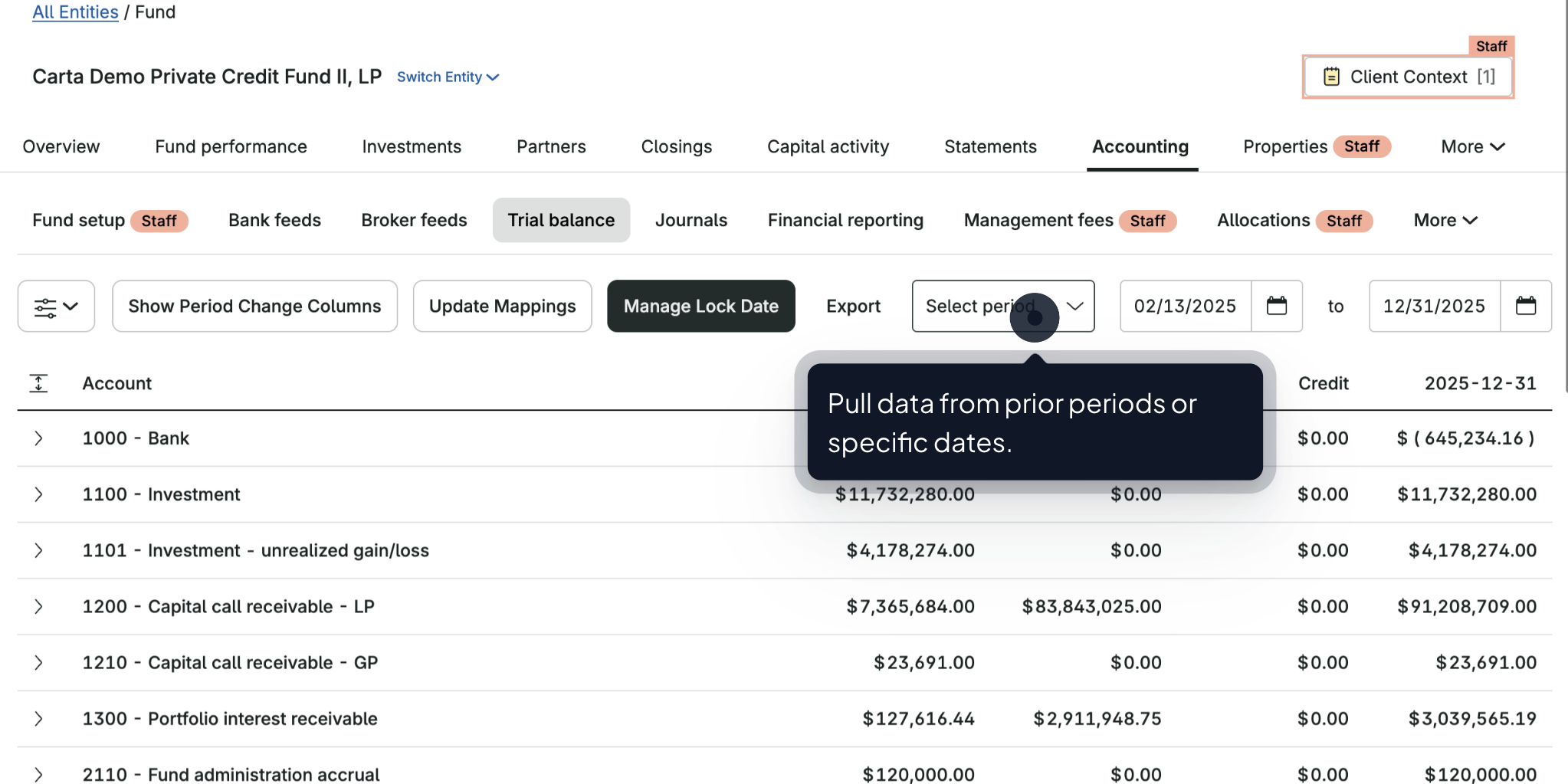 Tour Asset | Private Credit | Track Real-Time Financials