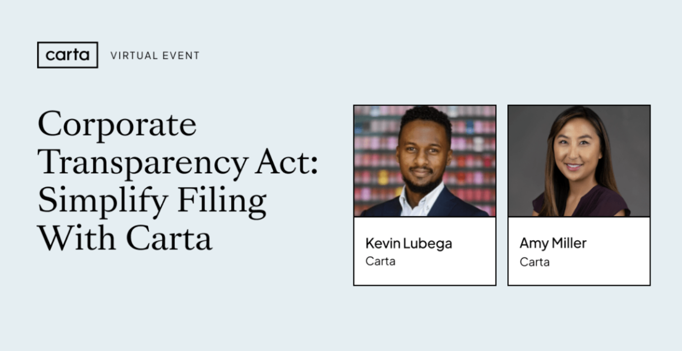 Corporate Transparency Act: Simplify filing with Carta