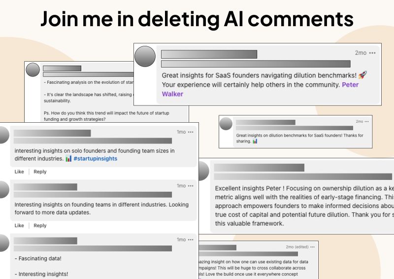 Movement Now Underway to Delete AI LinkedIn Comments