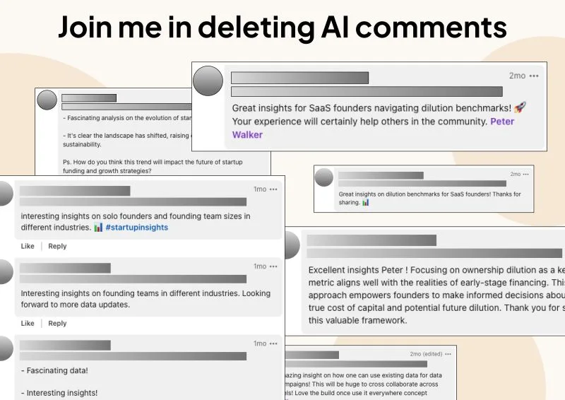 Movement Now Underway to Delete AI LinkedIn Comments