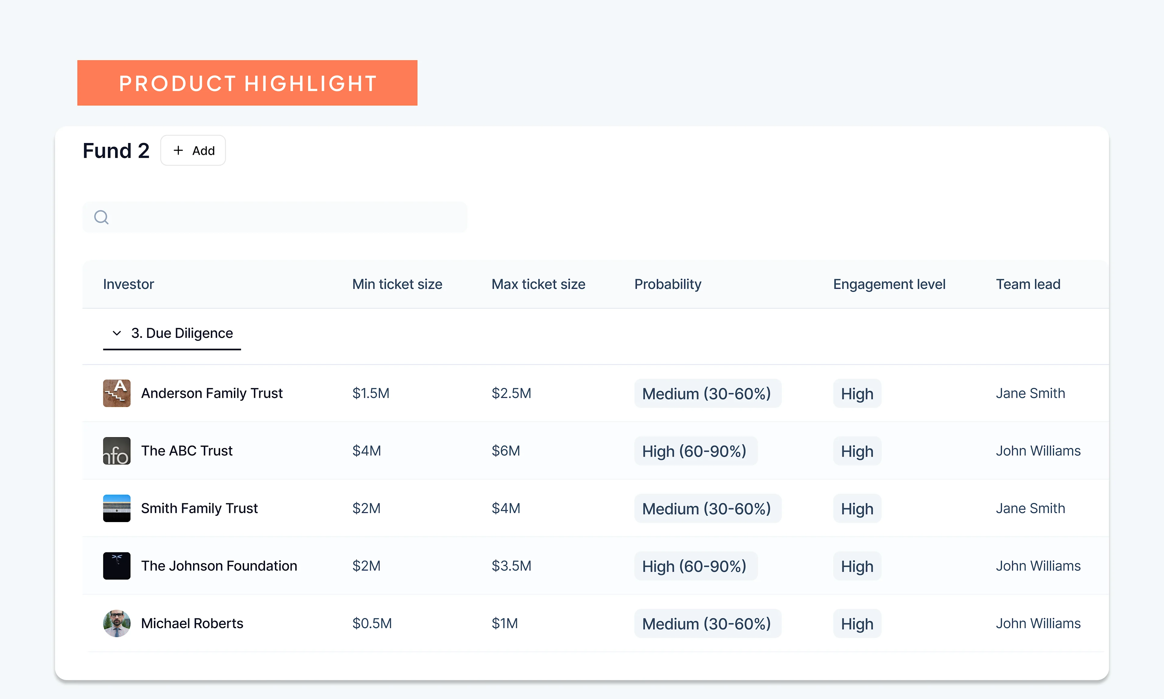 Run your fundraise end to end with LP CRM