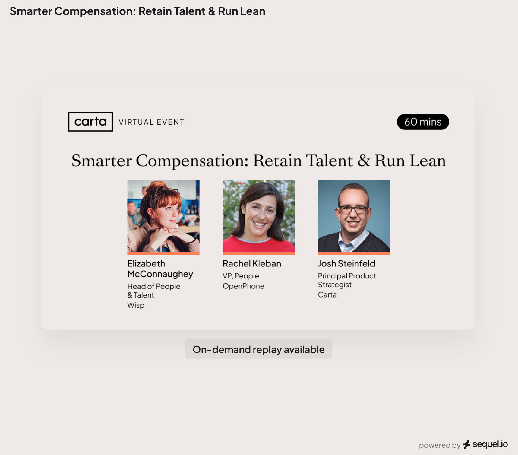 Smarter Compensation: Retain Talent & Run Lean