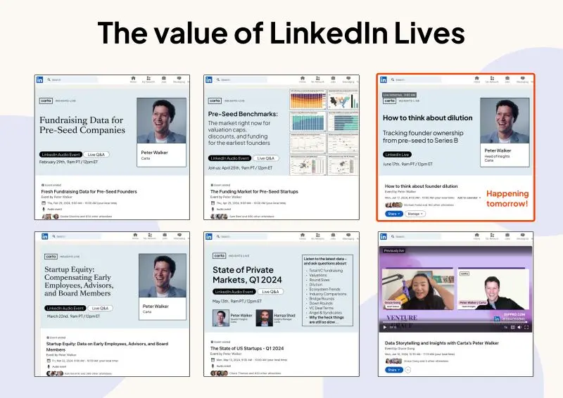 Thoughts on LinkedIn Live Value for Content Creators