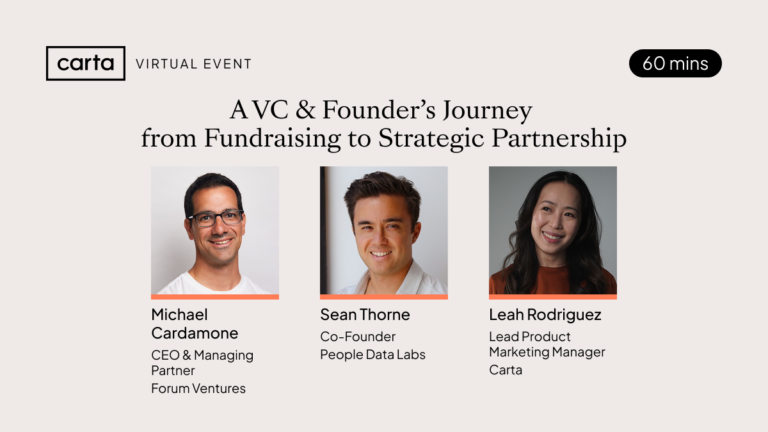 Event - A VC & Founder’s Journey from Fundraising to Strategic Partnership