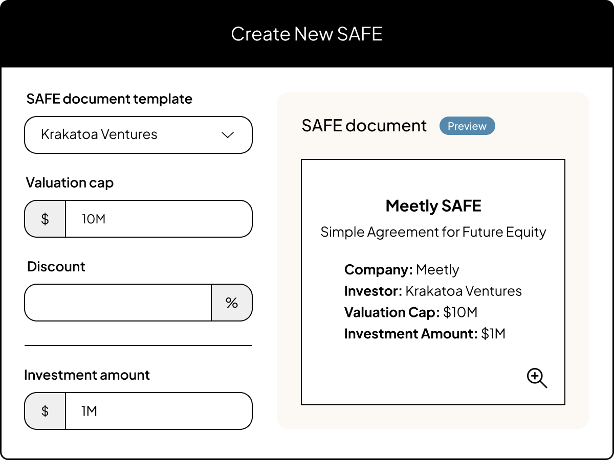 SAFES UI | Product Page |  "Generate, send, and sign—efficiently"