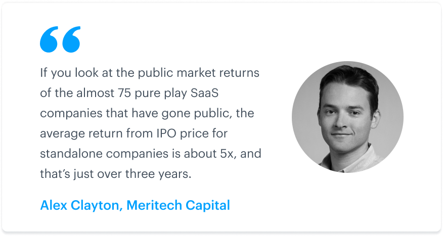 SaaS company valuations, metrics, and IPOs: An interview with Alex Clayton of Meritech Capital