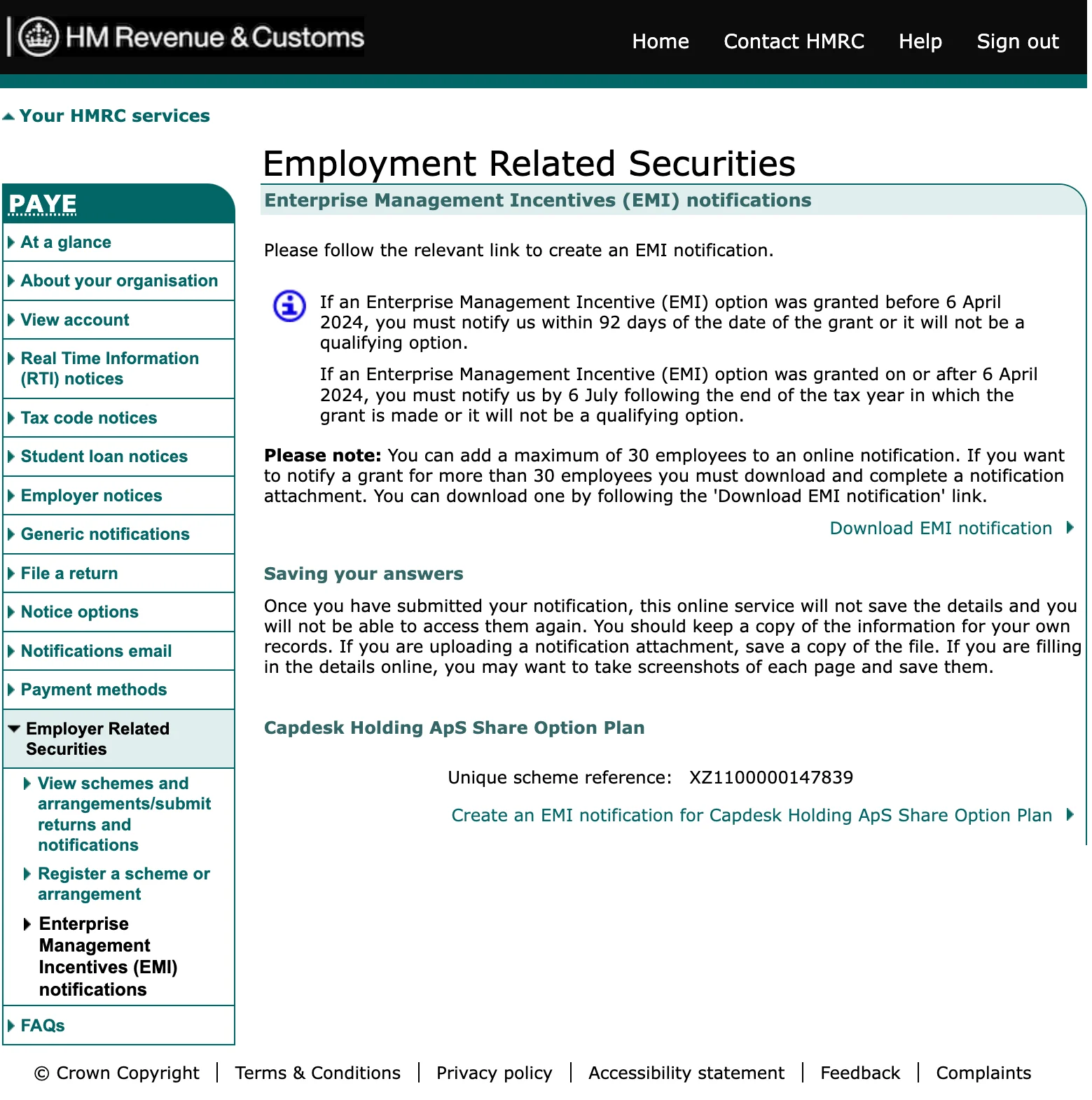 EMI-notification-screenshot-1