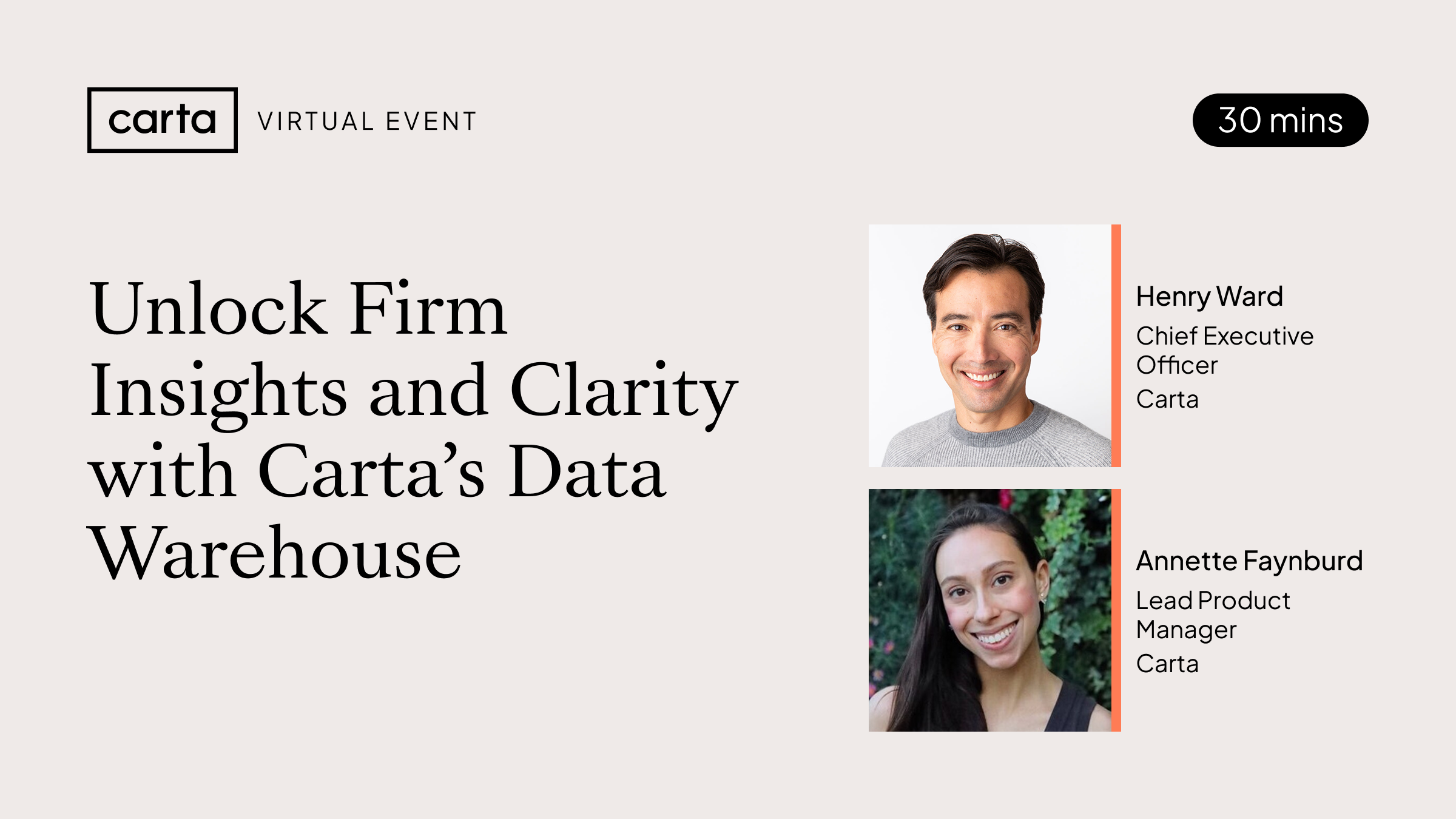 20250730 - Unlock Firm Insights with Carta's Data Warehouse