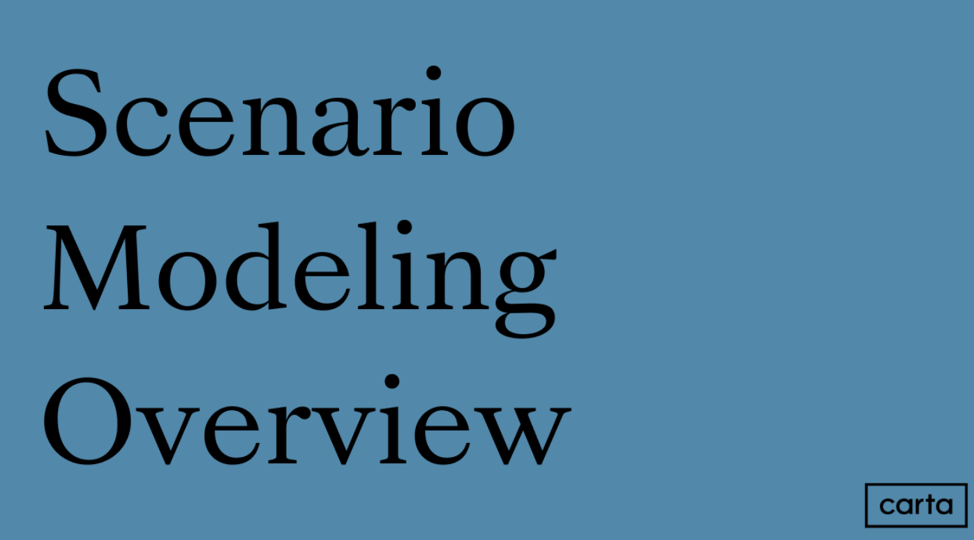 Scenario Modeling Overview