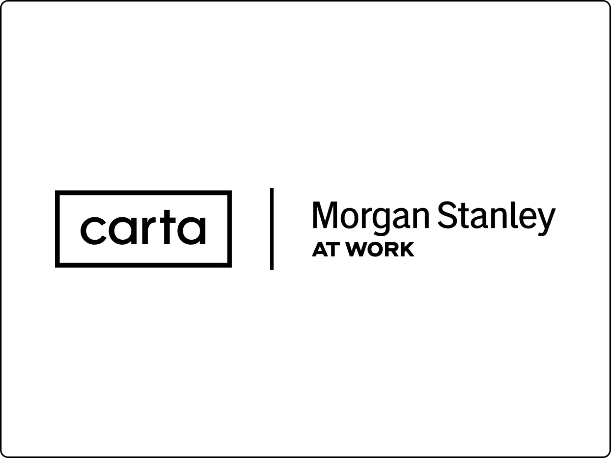 Carta and Morgan Stanley logo lockup