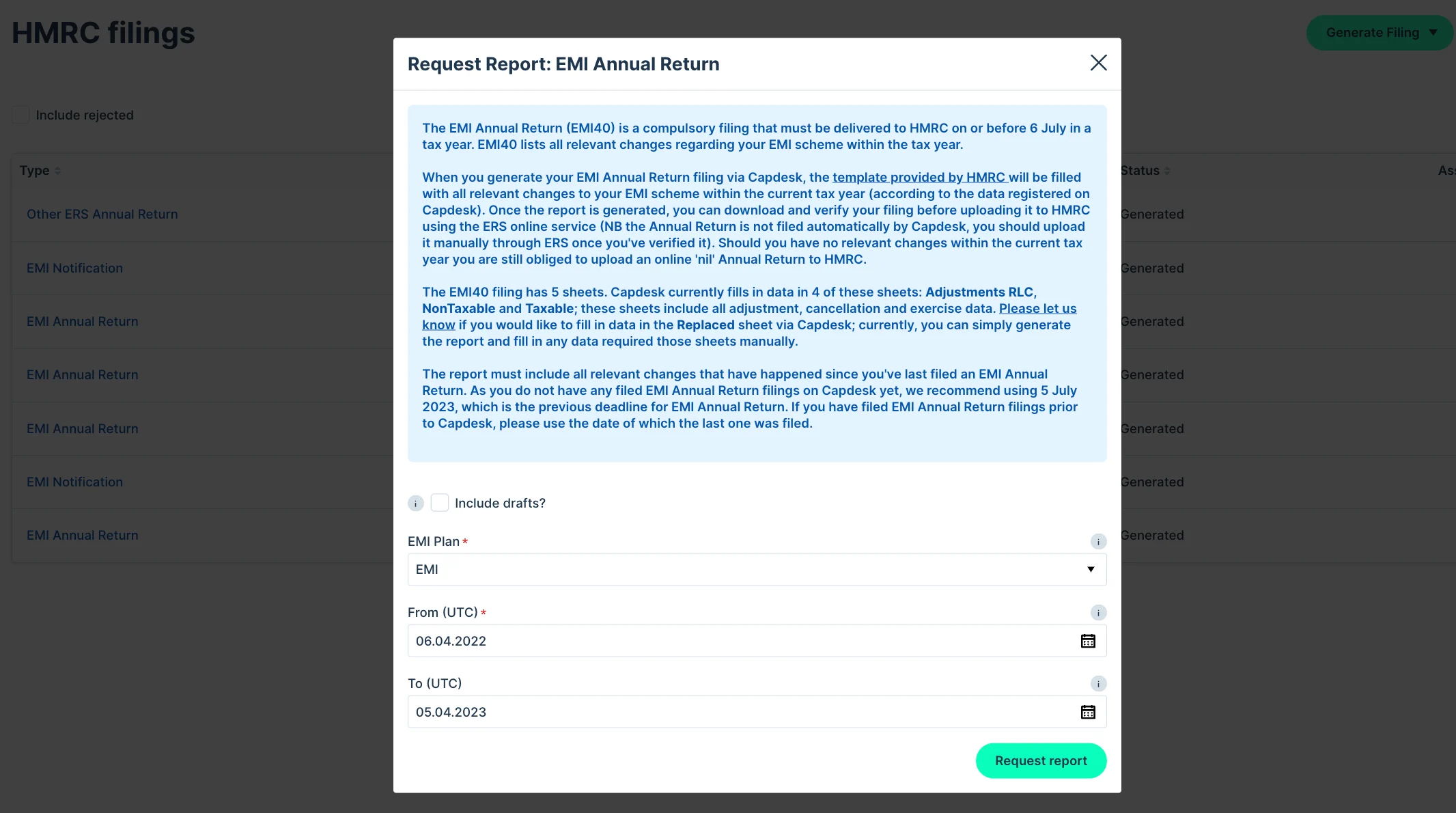 EMI annual return 2