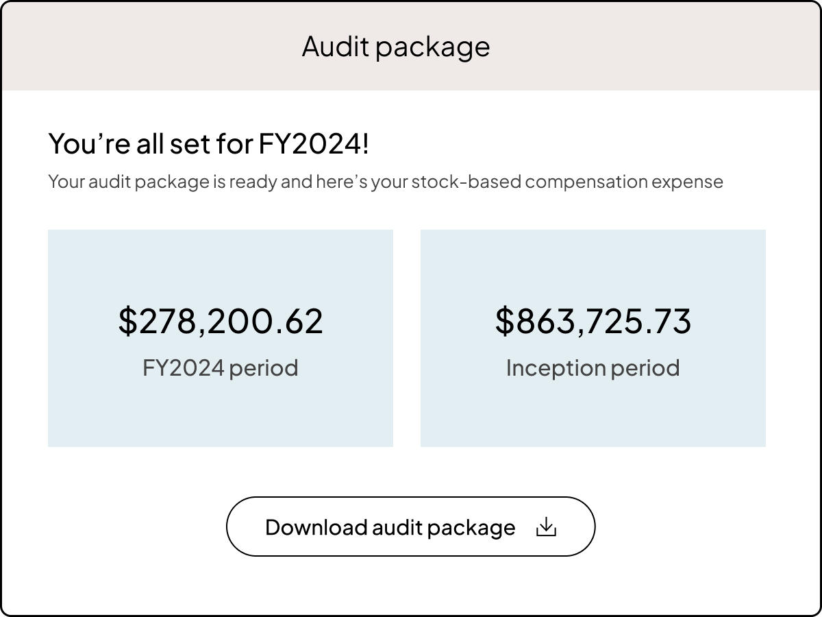 Financial Reporting UI | Product Page | "Be audit-ready in minutes"
