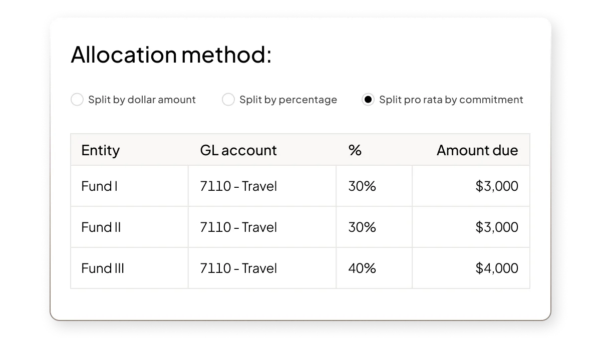 ManCo UI | Feature |  "Expense Allocations" | US