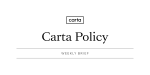 Carta Policy: Weekly Brief for September 23