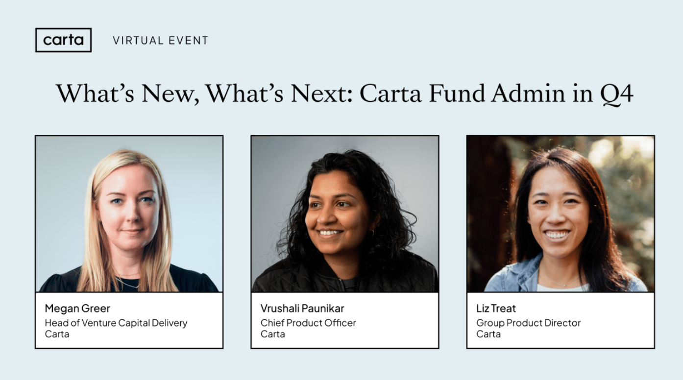 What’s New, What's Next: Carta Fund Admin in Q4