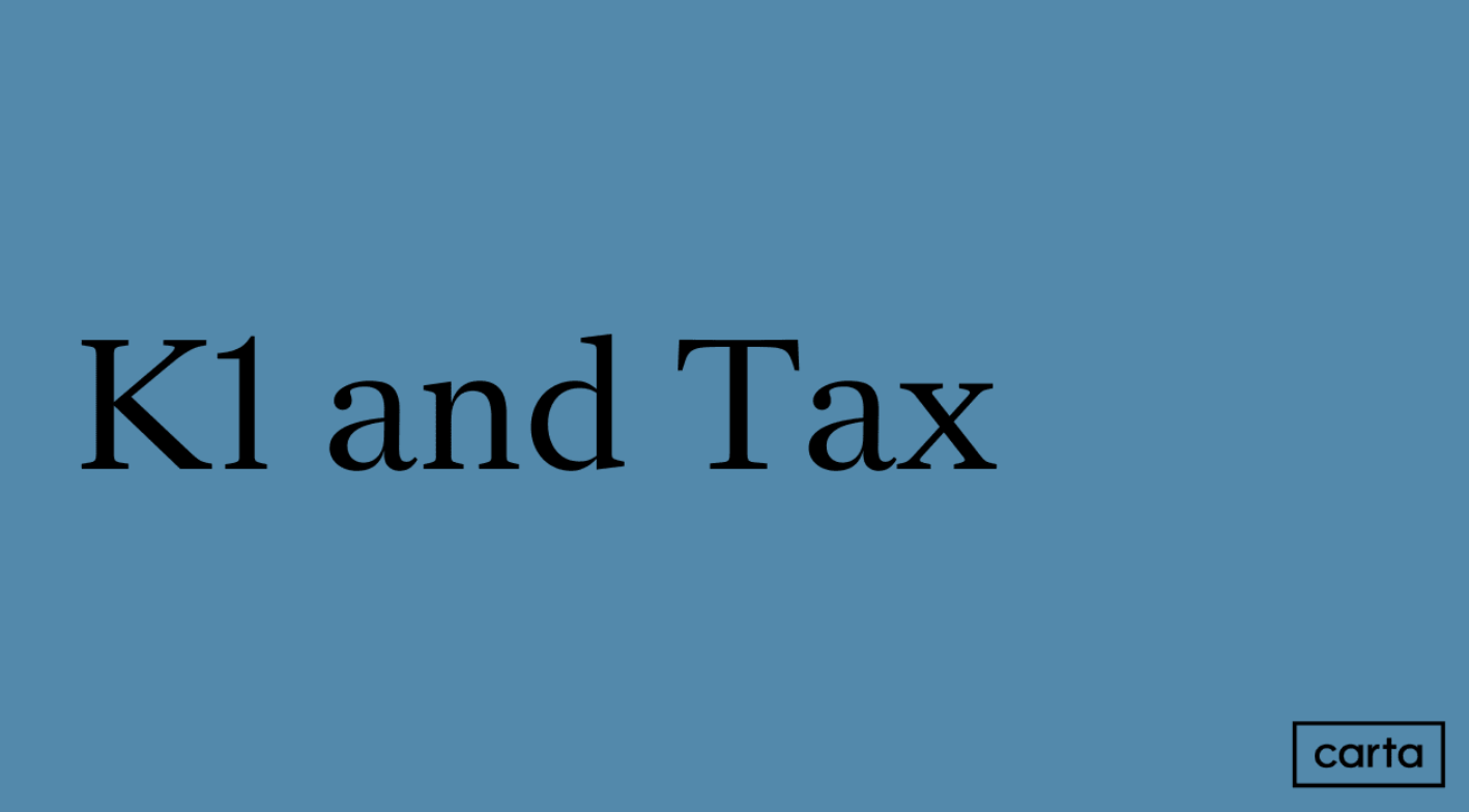 FA Certification Program - K1 and Tax