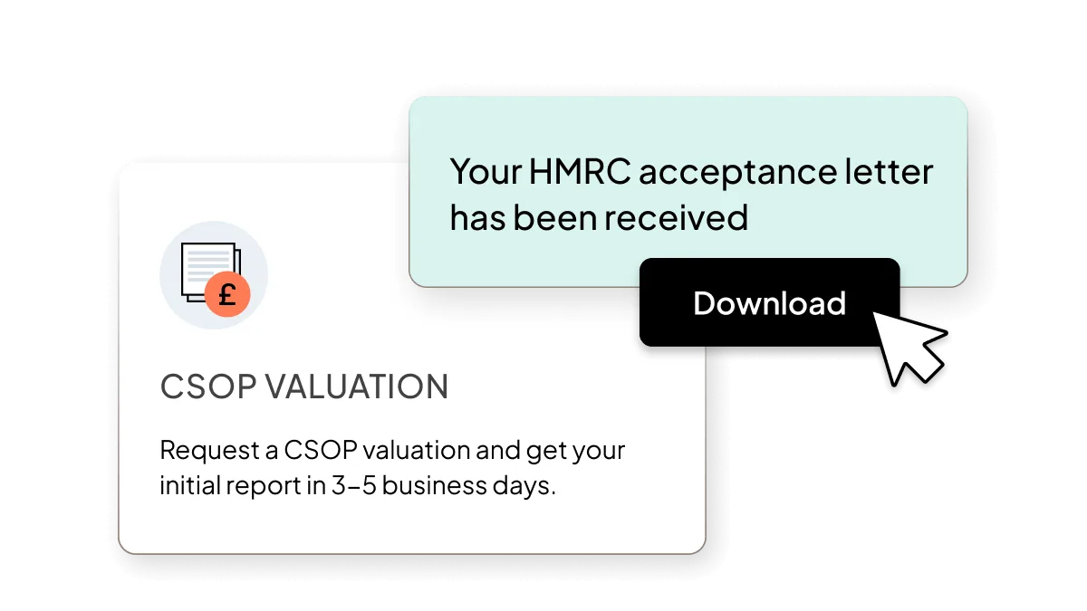 Valuations UI | Feature | Product Page | "CSOP Plans" | UK