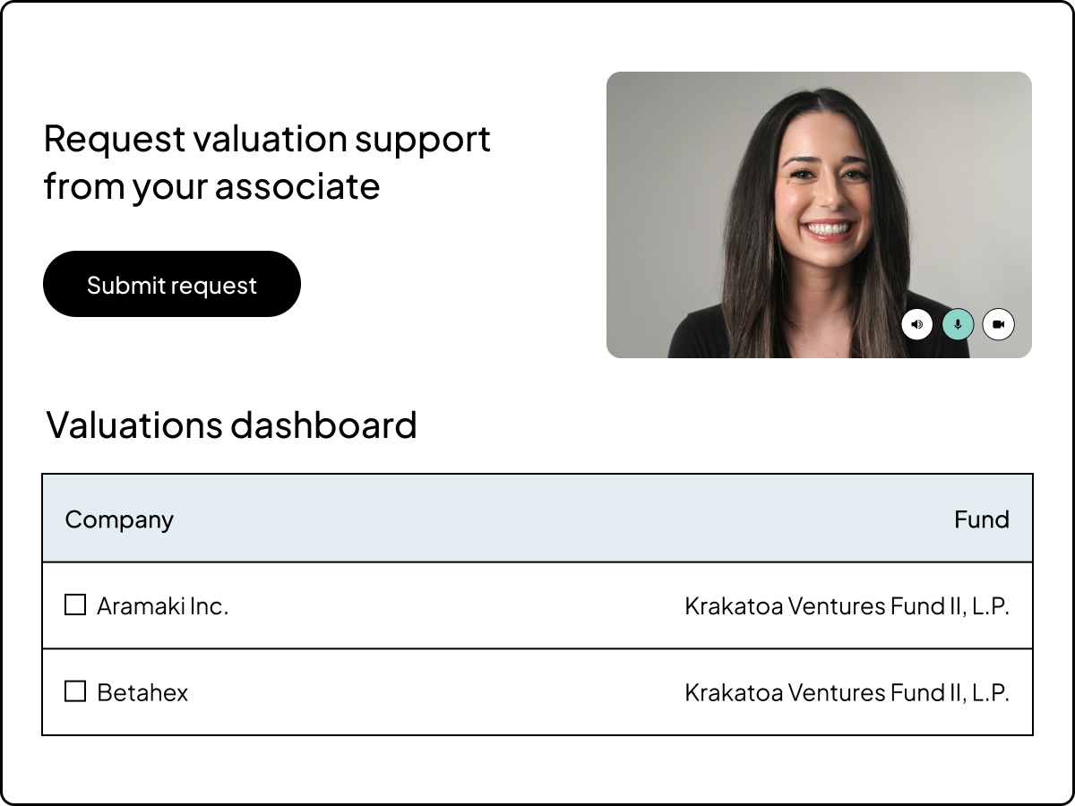 Product UI | Fund - Management Valuations | "Valuation support" | US & APAC