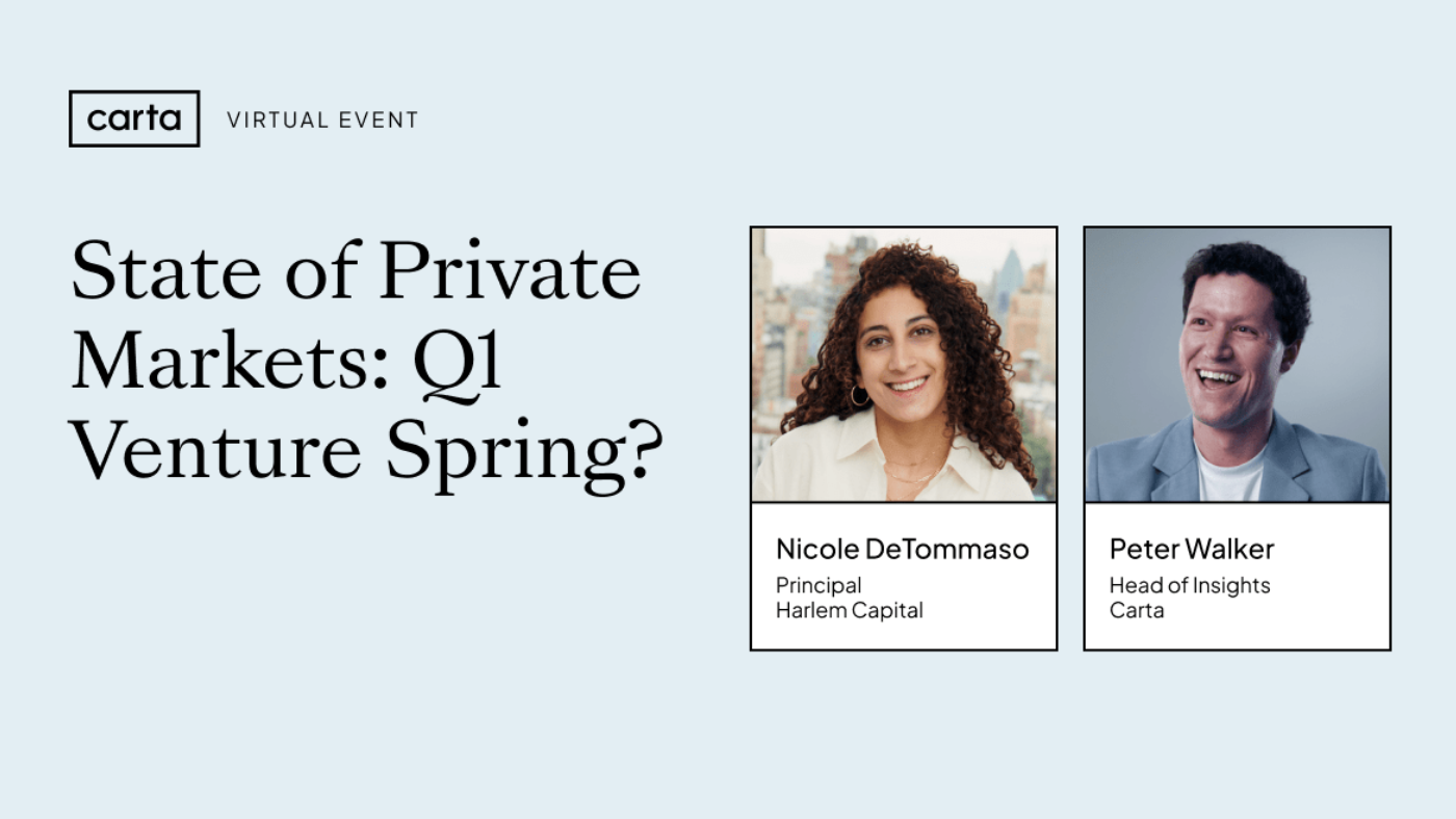 State of Private Markets: Q1 Venture Spring?