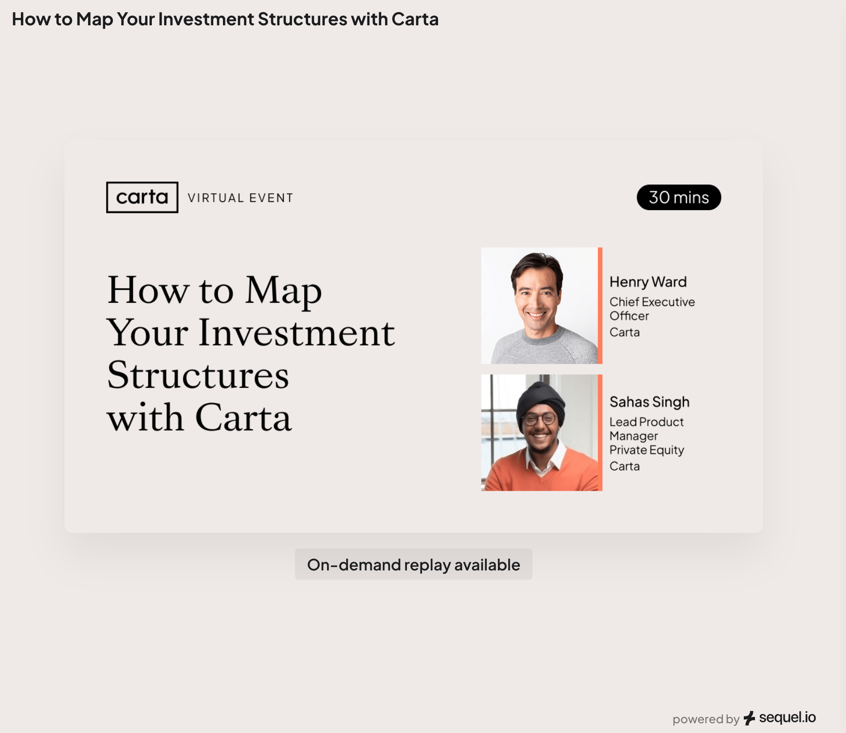 How to Map Your Investment Structures with Carta