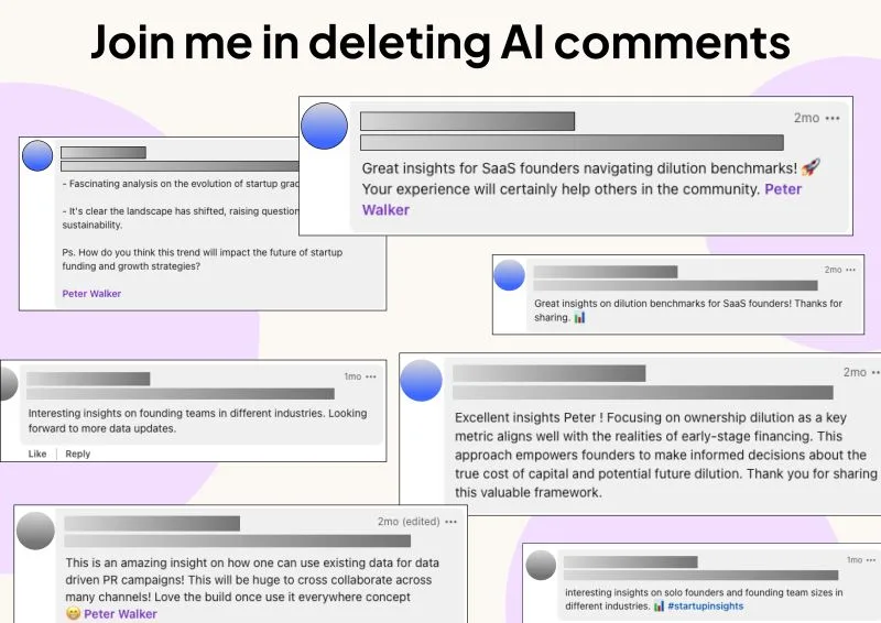 LinkedIn: We Now Delete AI Comments When We Find Them