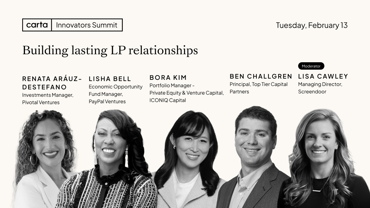 Session: Building lasting LP relationships