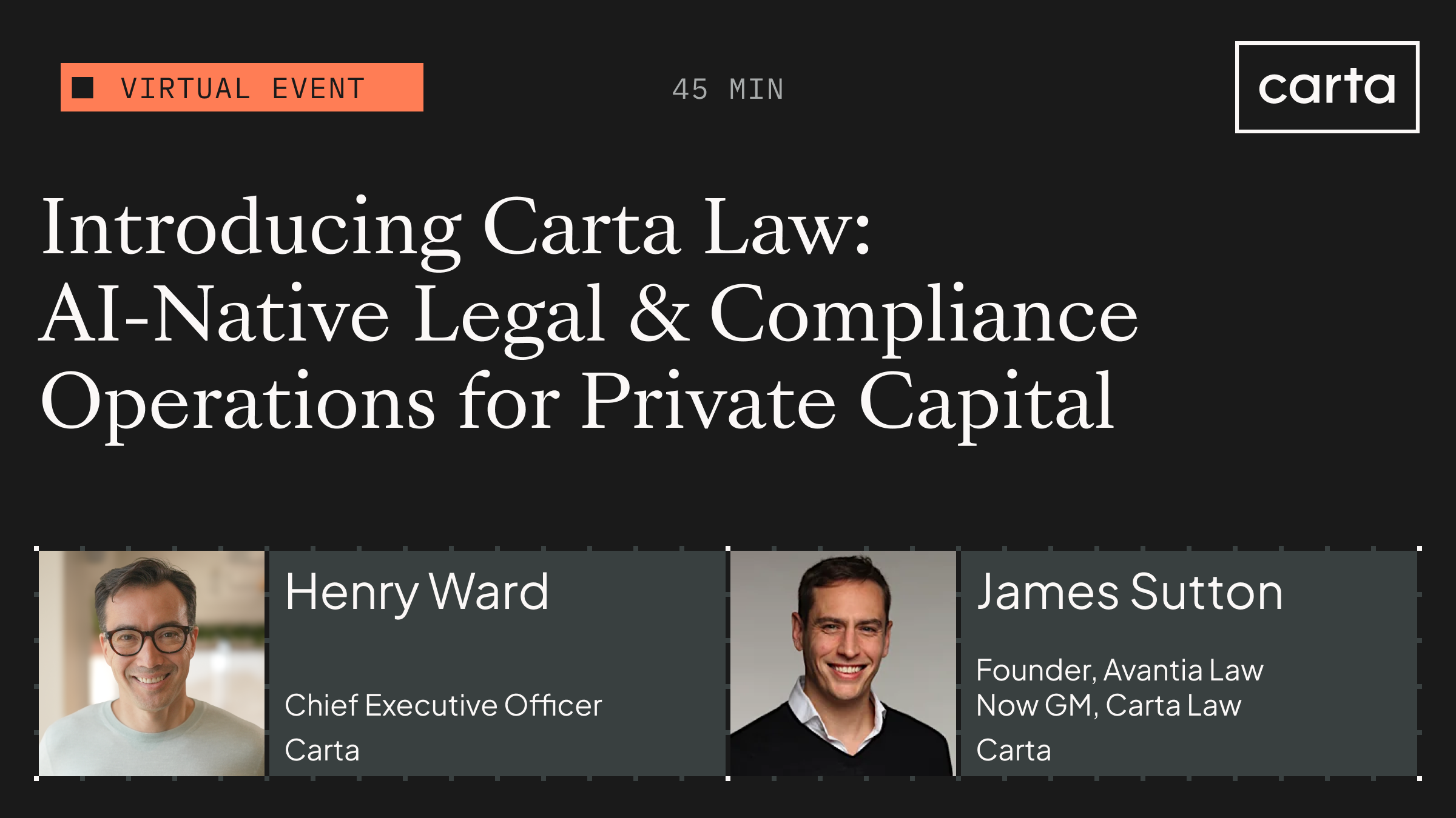 Introducing Carta Law: AI-Native Legal & Compliance Operations for Private Capital