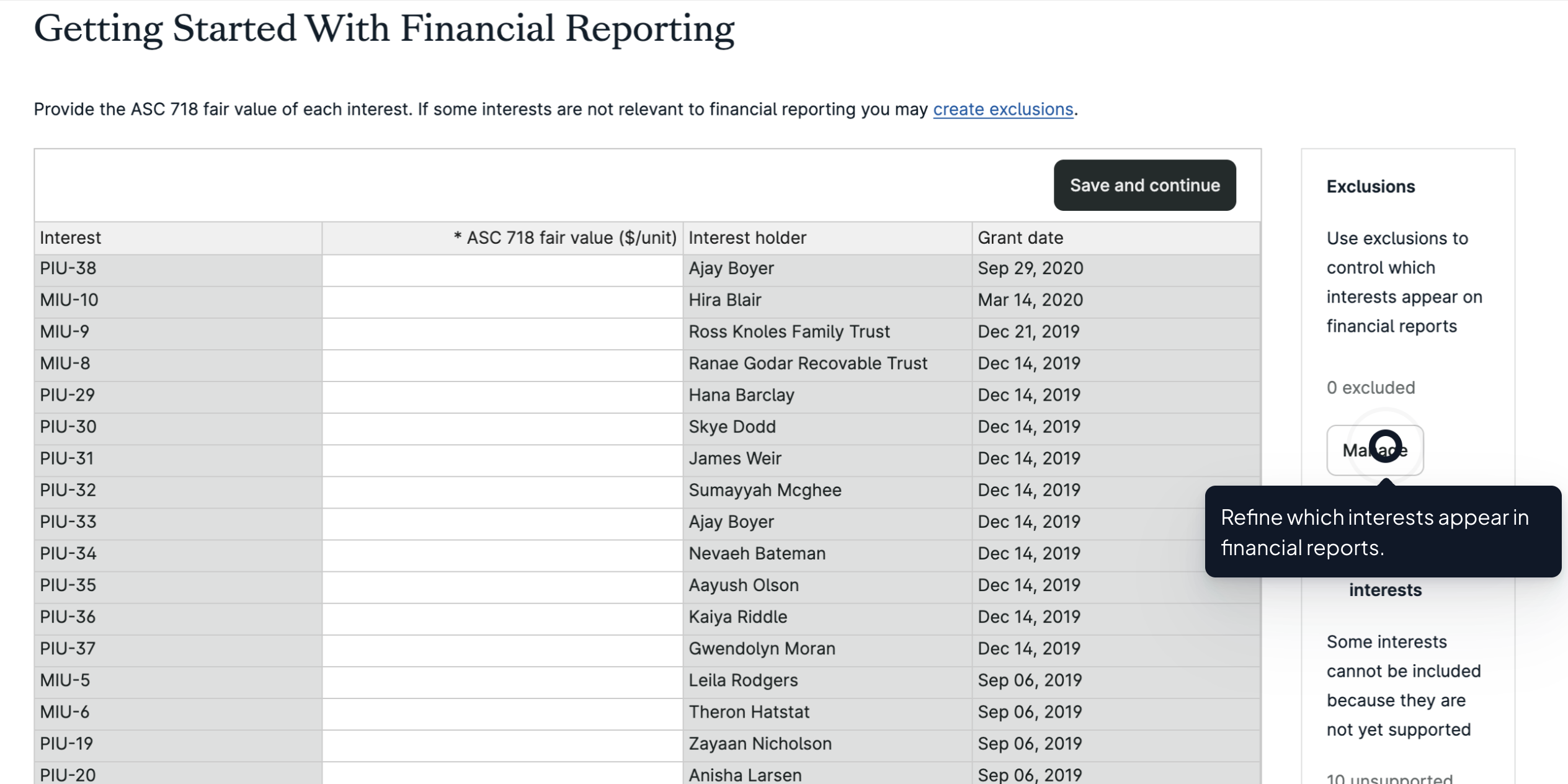 Tour Asset | LLCs | Manage Financial Reporting