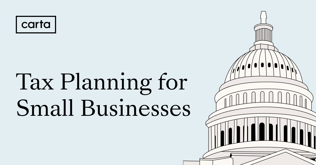 Tax planning for small businesses