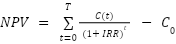 NPV equation