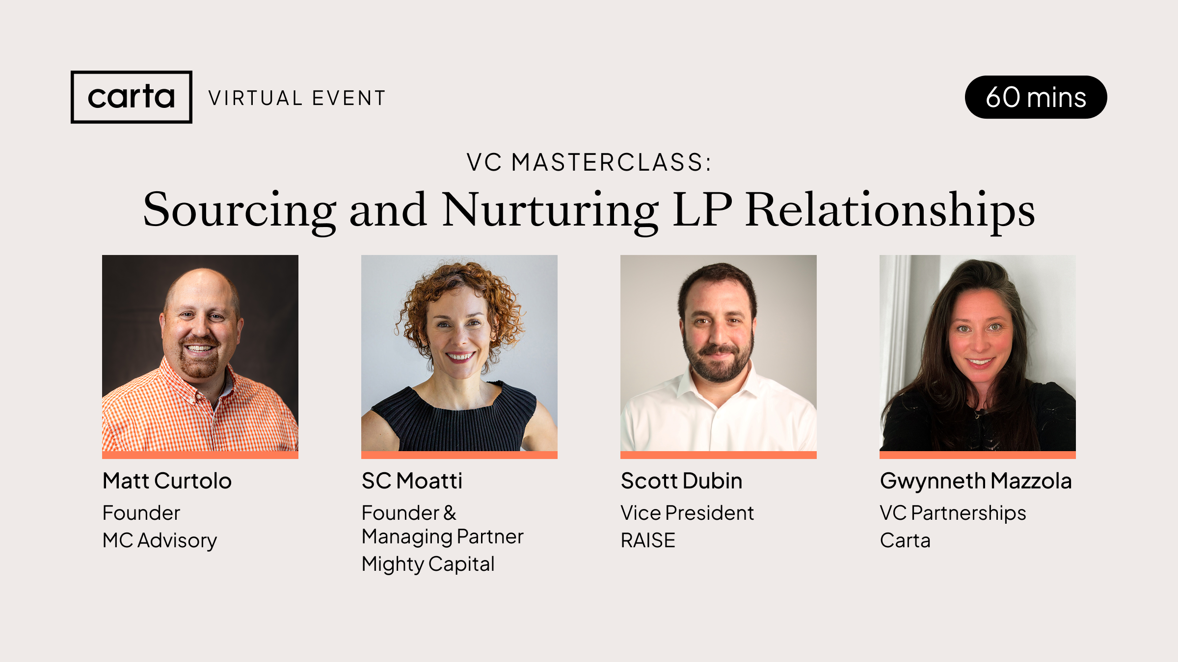 VC Masterclass: Sourcing and Nurturing LP Relationships