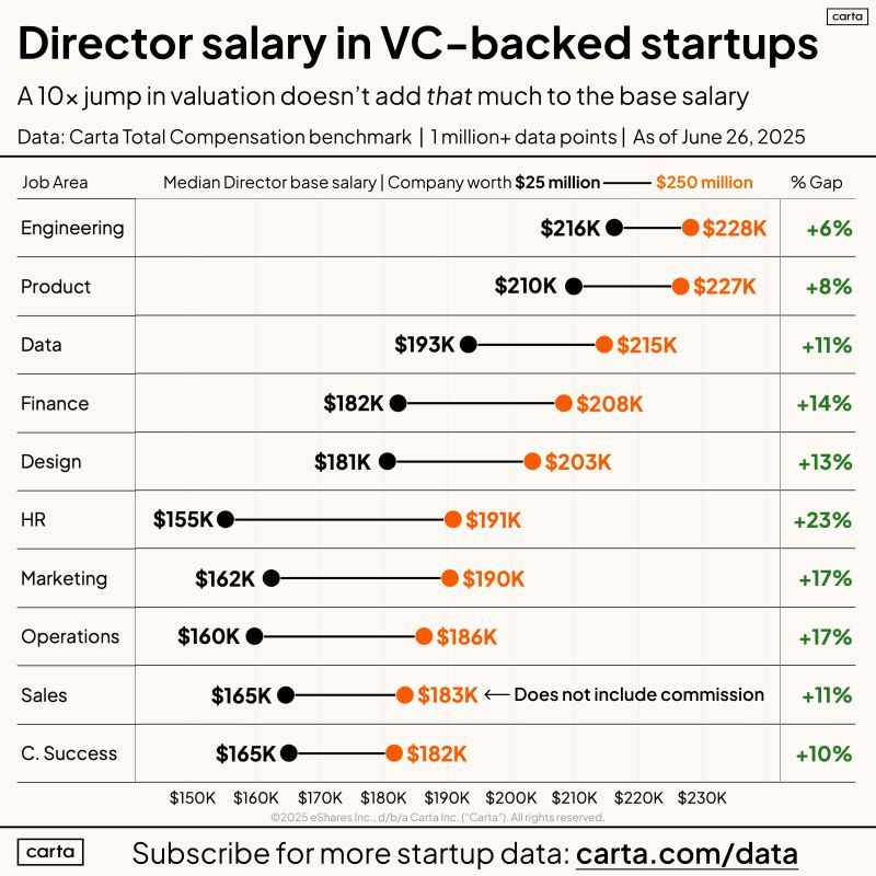 Director Compensation Gap Between Small and Large Startups