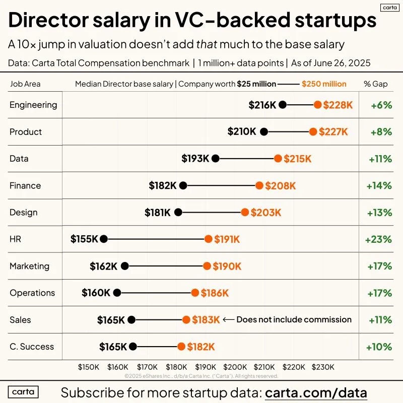 Director Compensation Gap Between Small and Large Startups