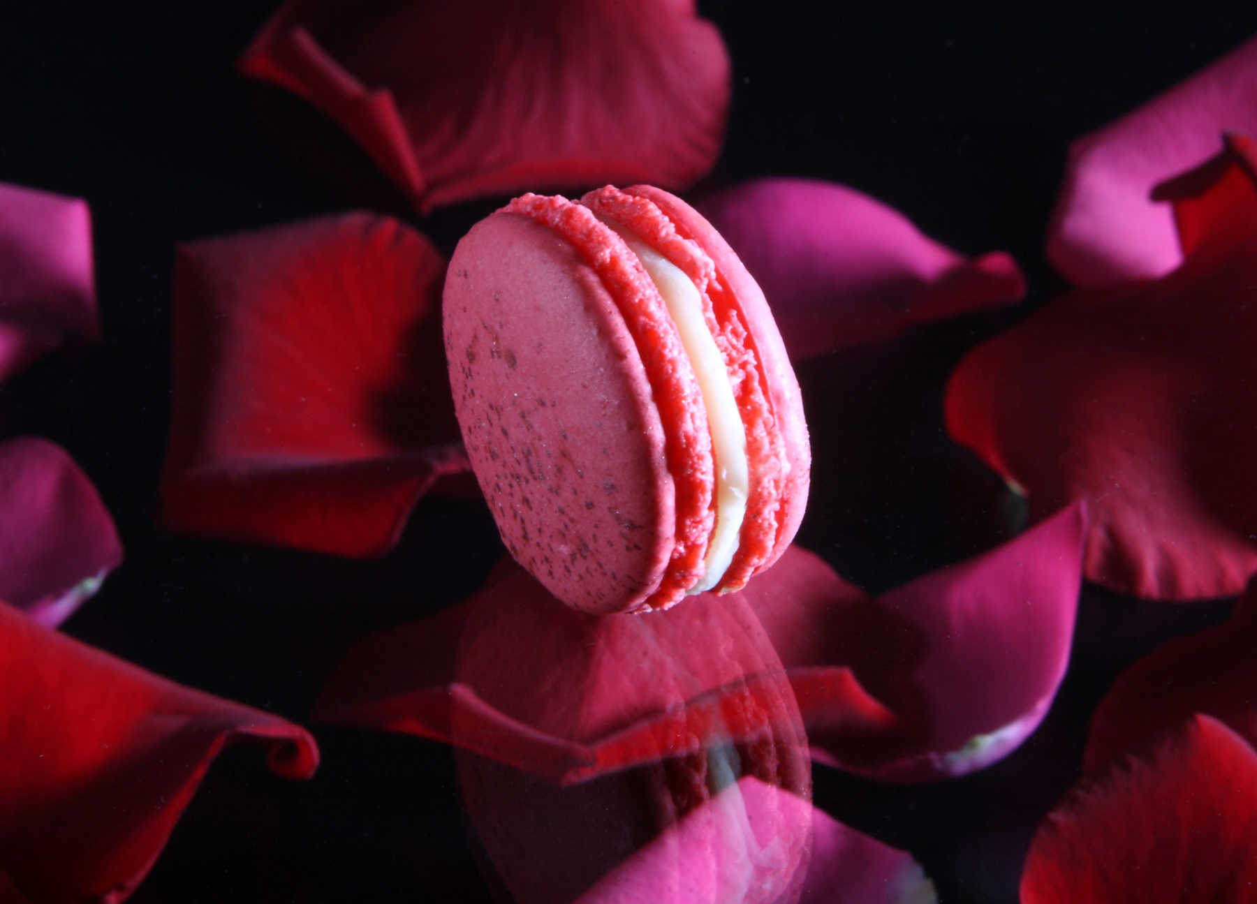Macaron rose Patrick Hermand