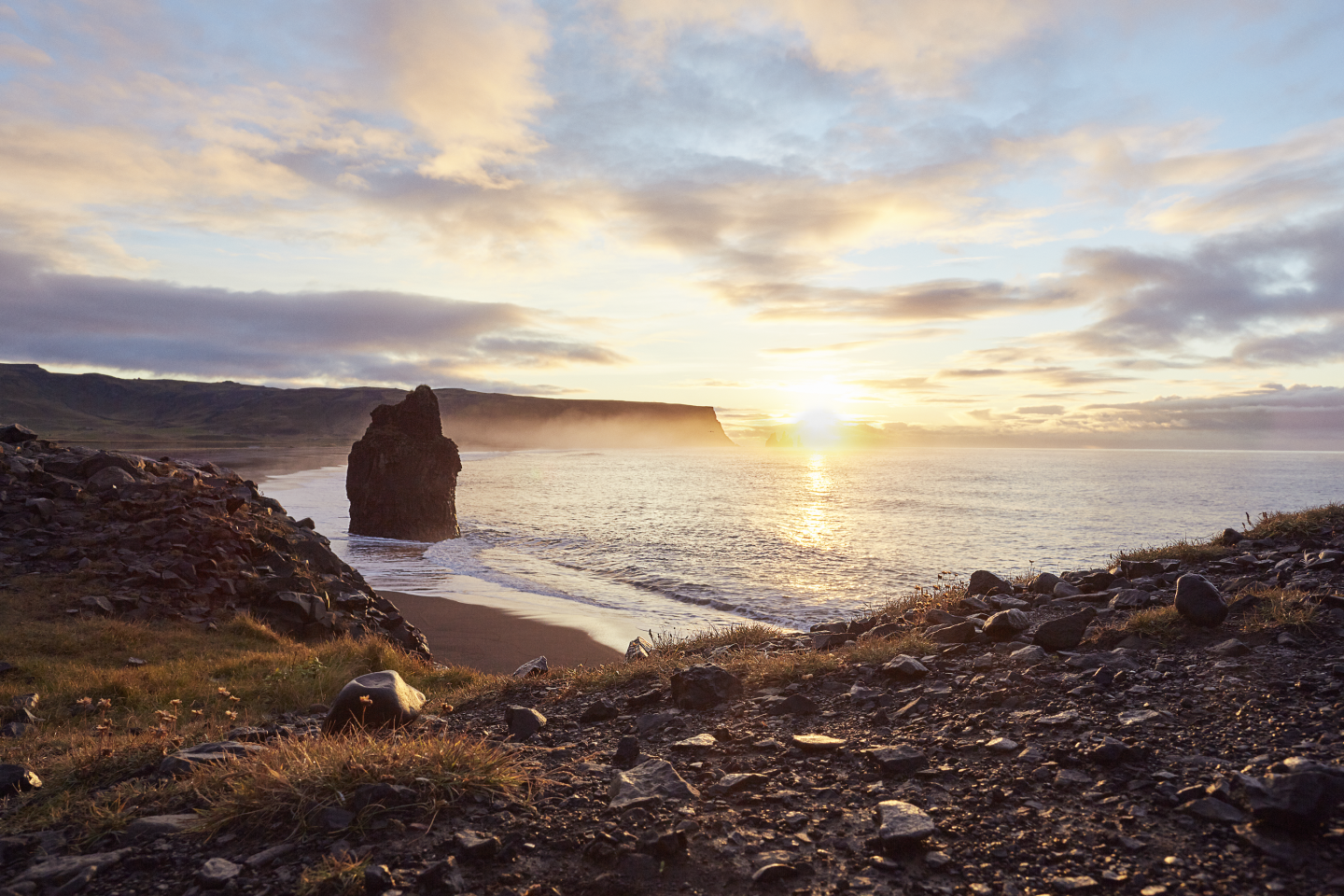 Landscape Sunrise sea and cliff