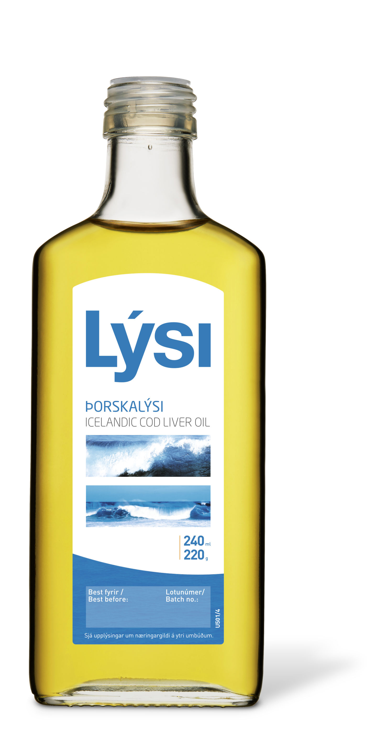 Cod liver oil without flavour bottle