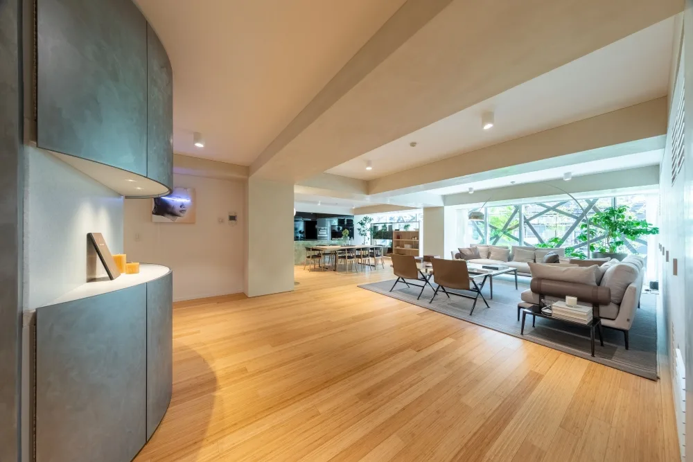 East Residence, Entryway and Living Room