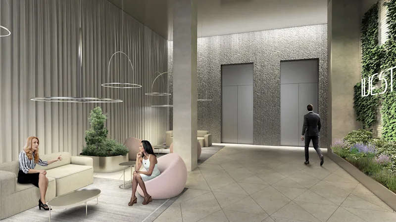 View inside the West welcoming Lobby