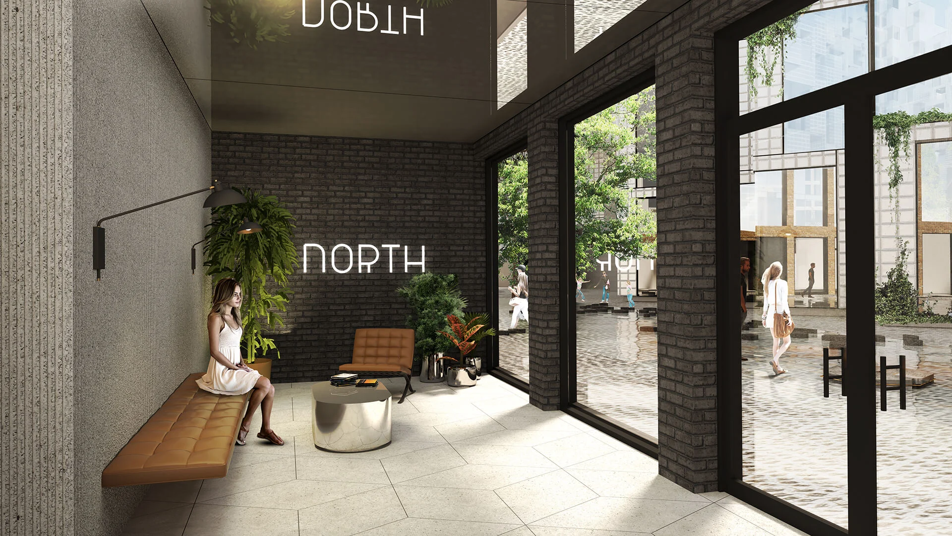 View inside the North welcoming Lobby