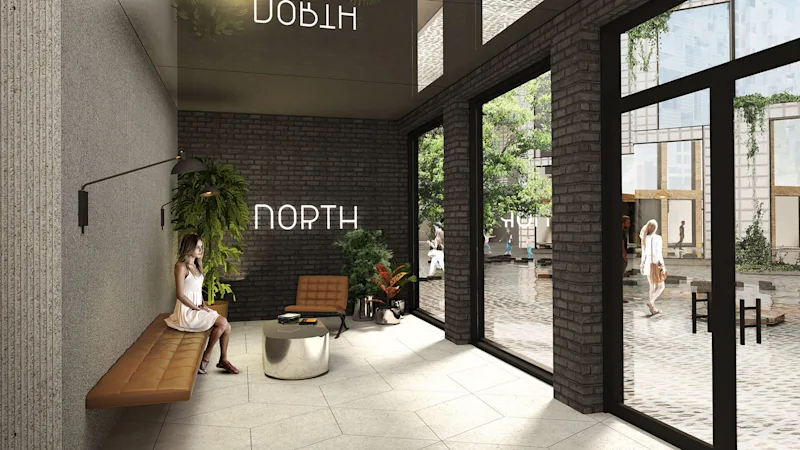 View inside the North welcoming Lobby