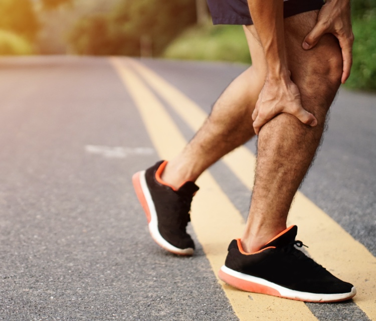 Person running on the road