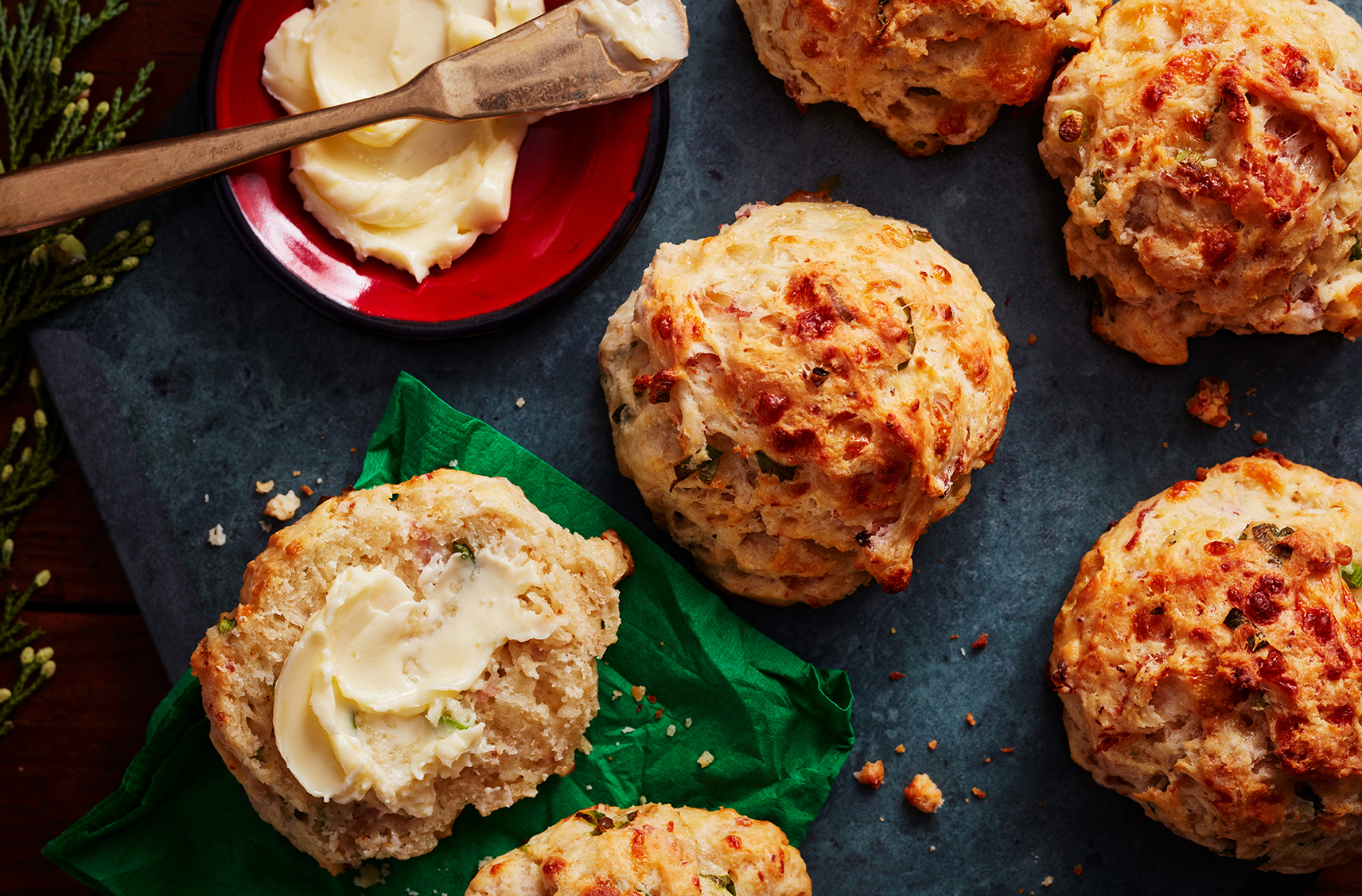 Ham And Cheddar Buttermilk Drop Biscuits Pc Ca