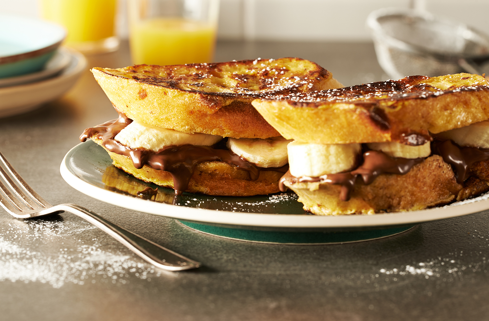 Banana Chocolate Hazelnut Filled French Toast | PC.ca