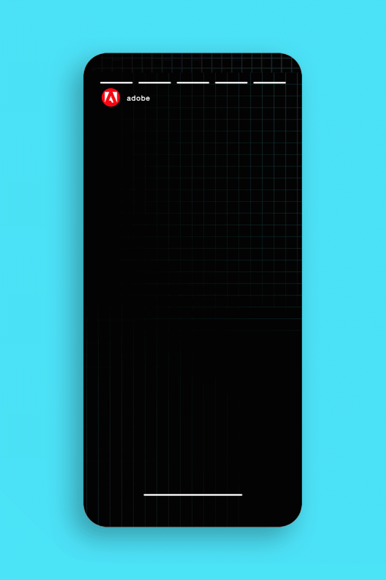 Outcast x Adobe: instagram story promoting the release of Terminator: Dark Fate from our #CREATEYOURFATE campaign