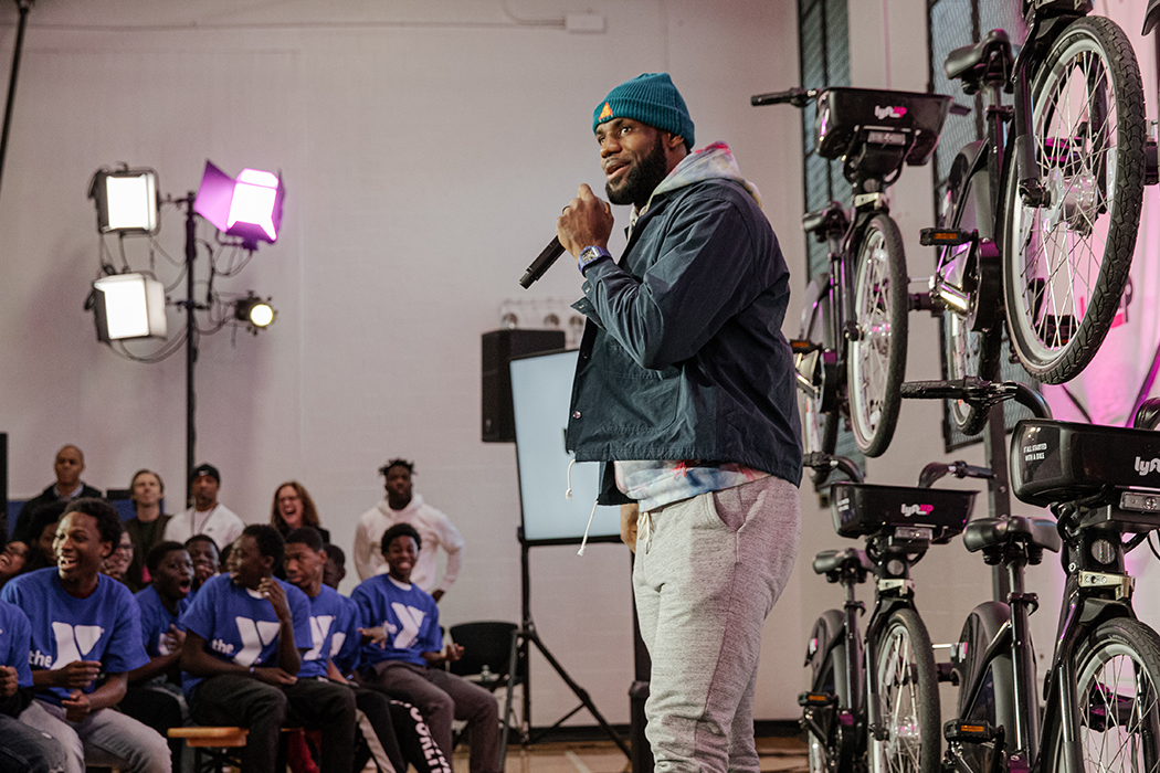 LeBron James at LyftUp event