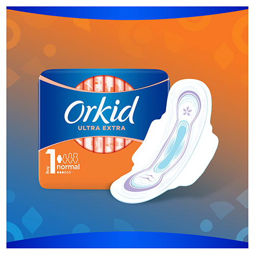 Orkid Ultra Normal (Boy 1) Kanatlı Hijyenik Ped 8 Ped