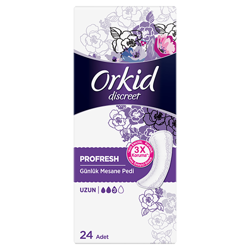 Orkid Discreet Profresh Günlük Mesane Pedi Uzun x 24