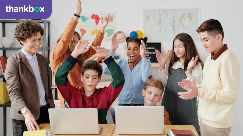 Children clapping together