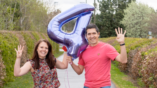 Thankbox founders celebrating