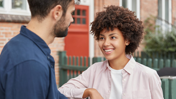 Best friends enjoying conversation